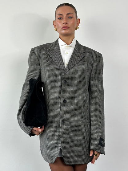 Versace Classic V2 1993 Pure Wool Woven Blazer - 42R/XL