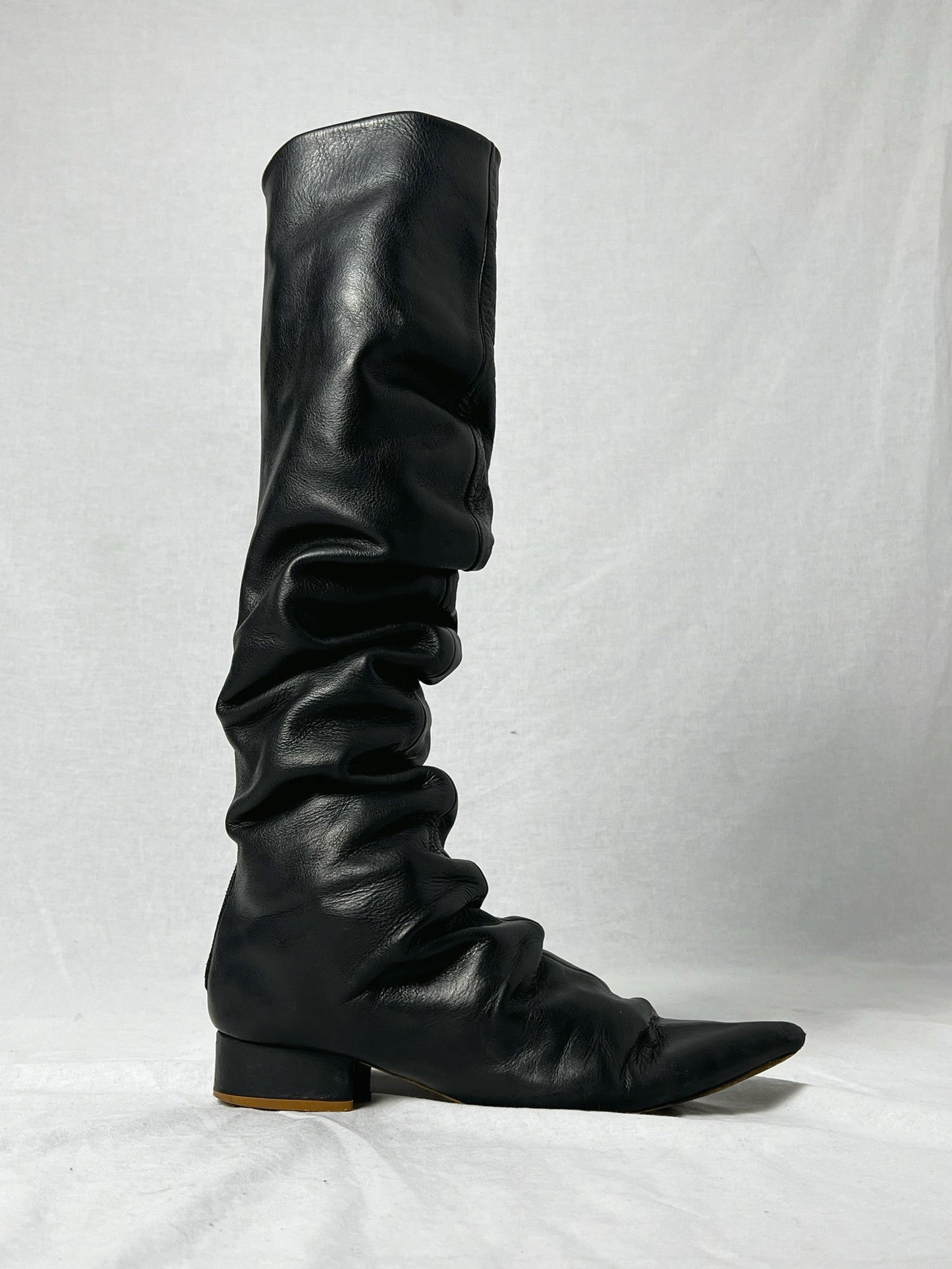 ANN DEMEULEMEESTER KNEE HIGH BOOTS | DEFAULT TITLE, Black