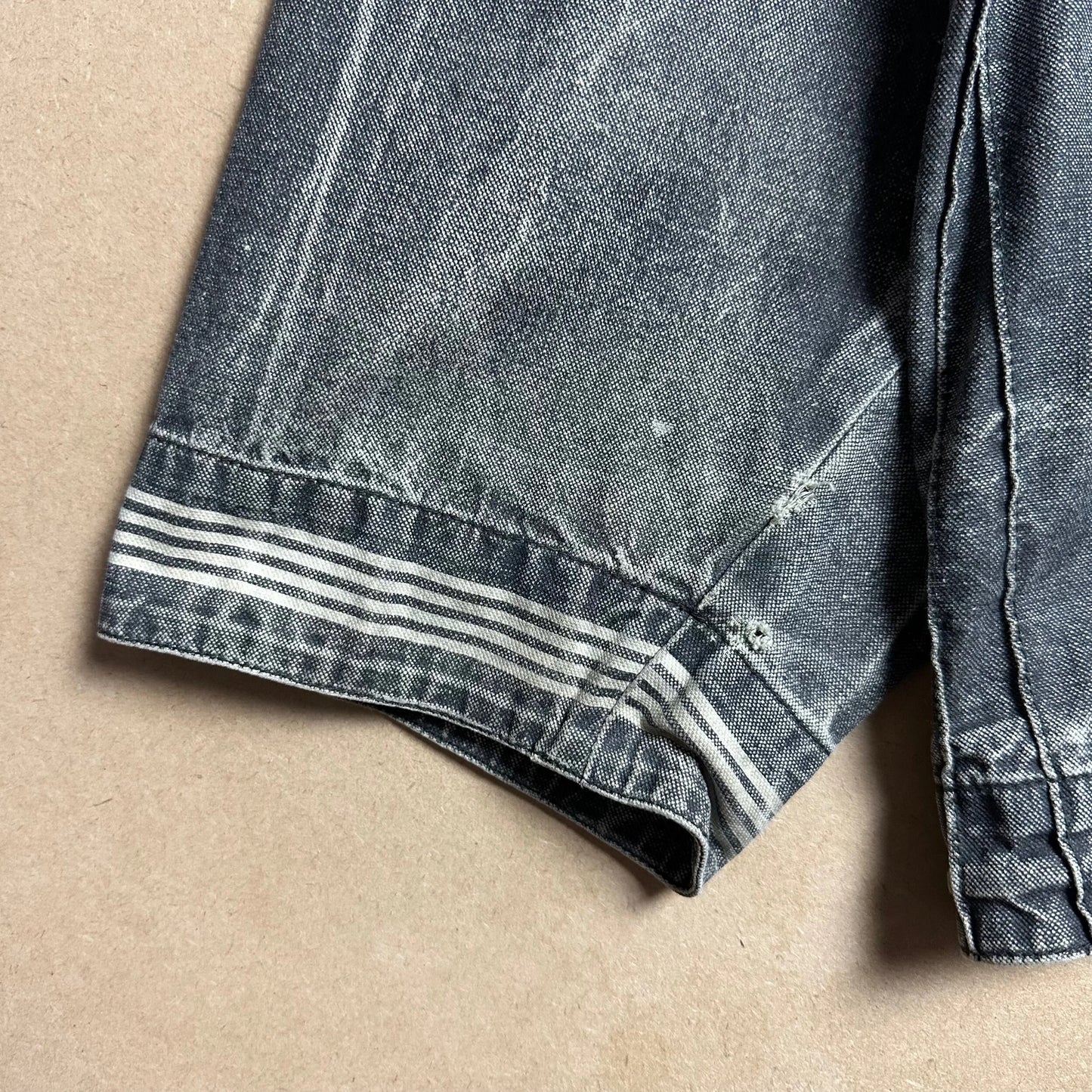 S/S 1986 Charcoal Grey Sail Cloth Marina Spell Out Hooded Coach Jacket