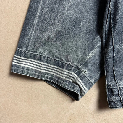 S/S 1986 Charcoal Grey Sail Cloth Marina Spell Out Hooded Coach Jacket