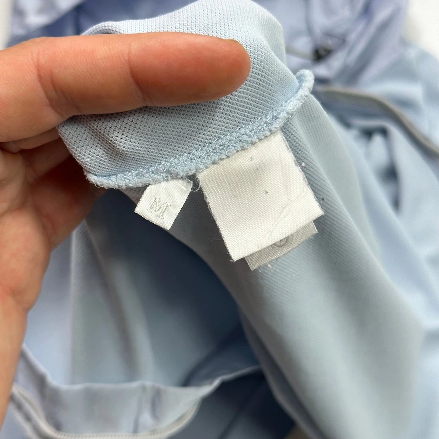 Prada Sport SS00 Baby Blue Mesh Cropped Technical Hoodie - M