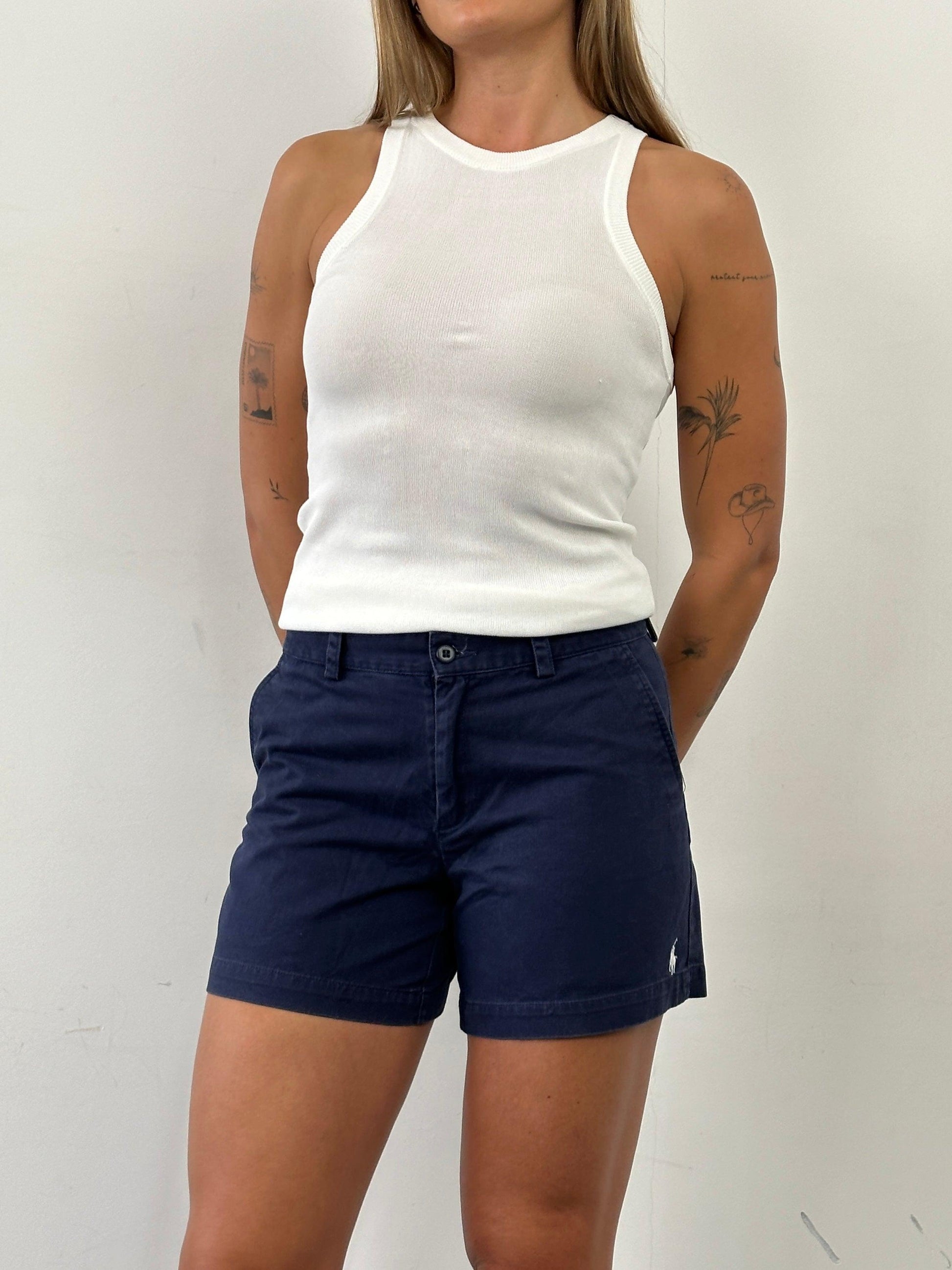 Ralph Lauren Sport Pure Cotton Logo Mini Shorts - W28 - Known Source