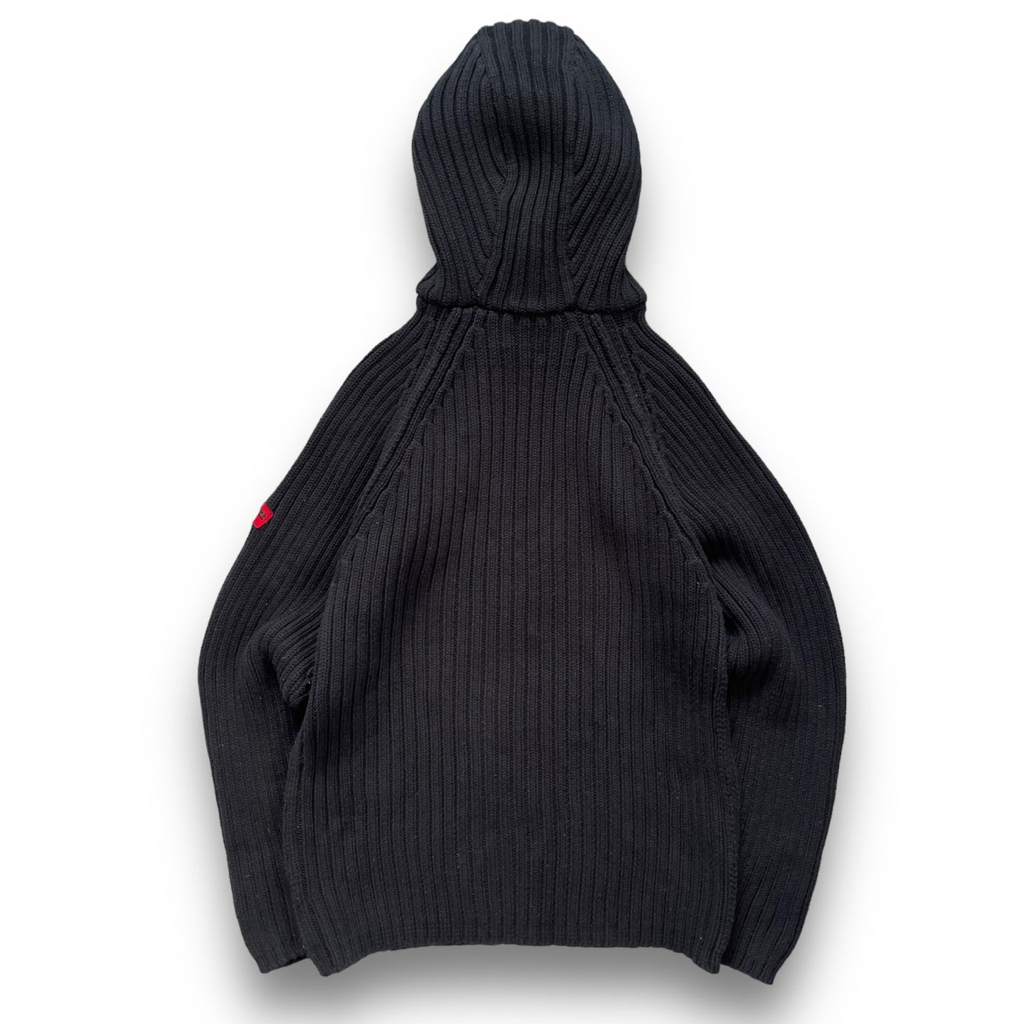 2000's Schott NYC Dual Zip Knitted Balaclava Hoodie (L) | Default Title, Navy