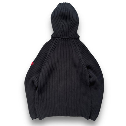 2000's Schott NYC Dual Zip Knitted Balaclava Hoodie (L) | Default Title, Navy