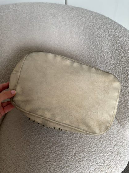 90s Miu Miu Suede Lattice Hobo Bag | O/S, Multicoloured