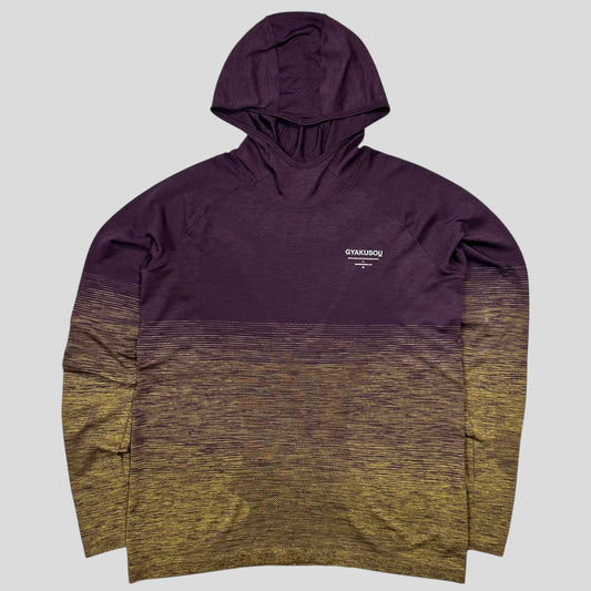 Nike Gyakusou SS17 Aeroreact Running Monks Sweat Map Hoodie - S/M