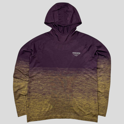 Nike Gyakusou SS17 Aeroreact Running Monks Sweat Map Hoodie - S/M | Medium, Purple