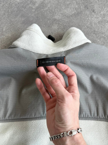 nike acg 1990s technical dual zip polartec fleece, swoosh logo detail