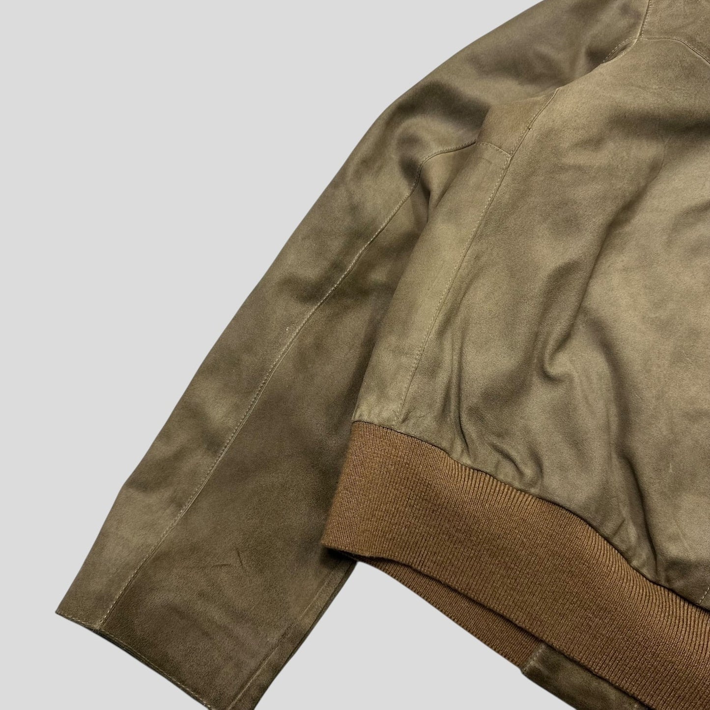 Miu Miu 00’s Suede Leather Cropped Work Jacket - IT50 (M/L) | Default Title, Multicoloured