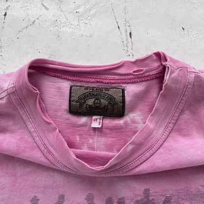1980s thrashed armani jeans pink tee | Pink, Pink