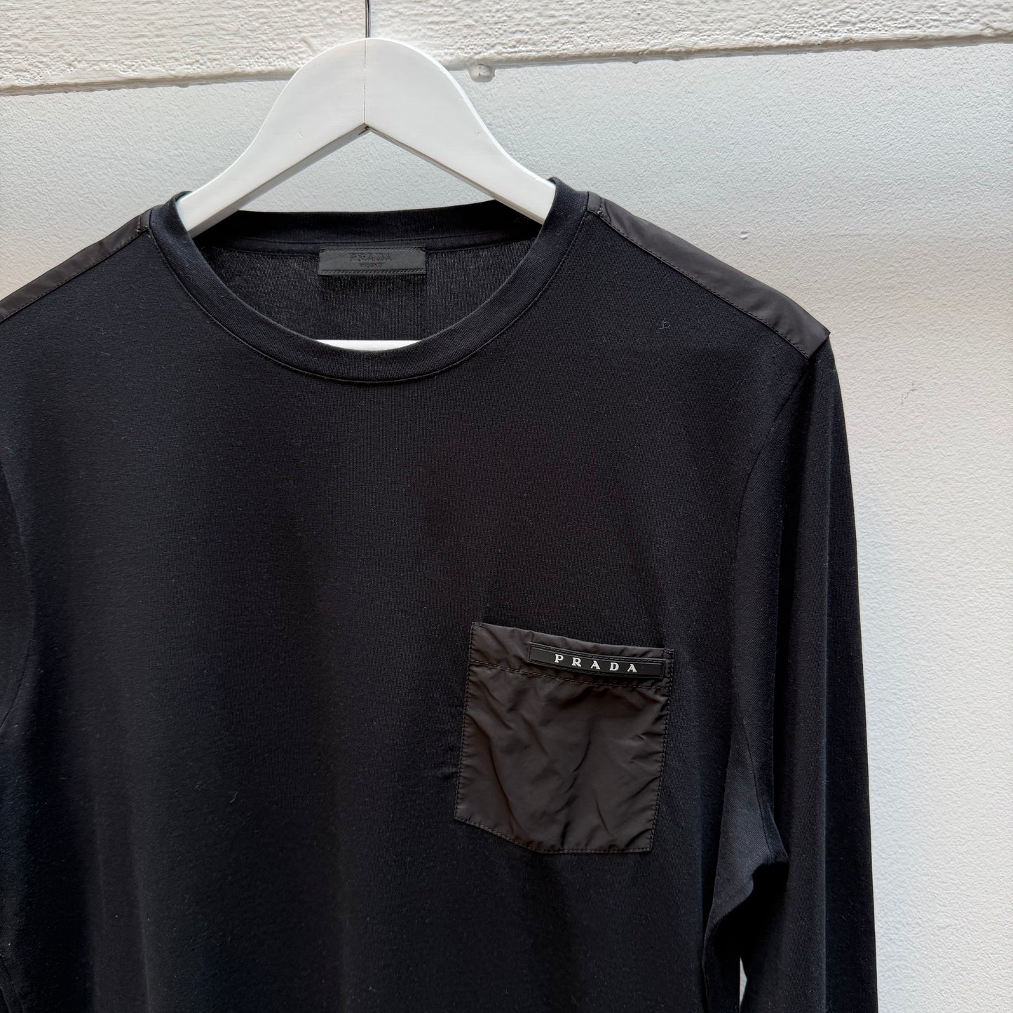 Prada Sport Long Sleeve T-shirt (L) | Large, Black