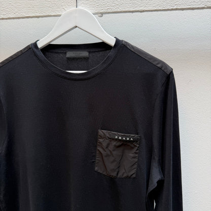 Prada Sport Long Sleeve T-shirt (L) | Large, Black
