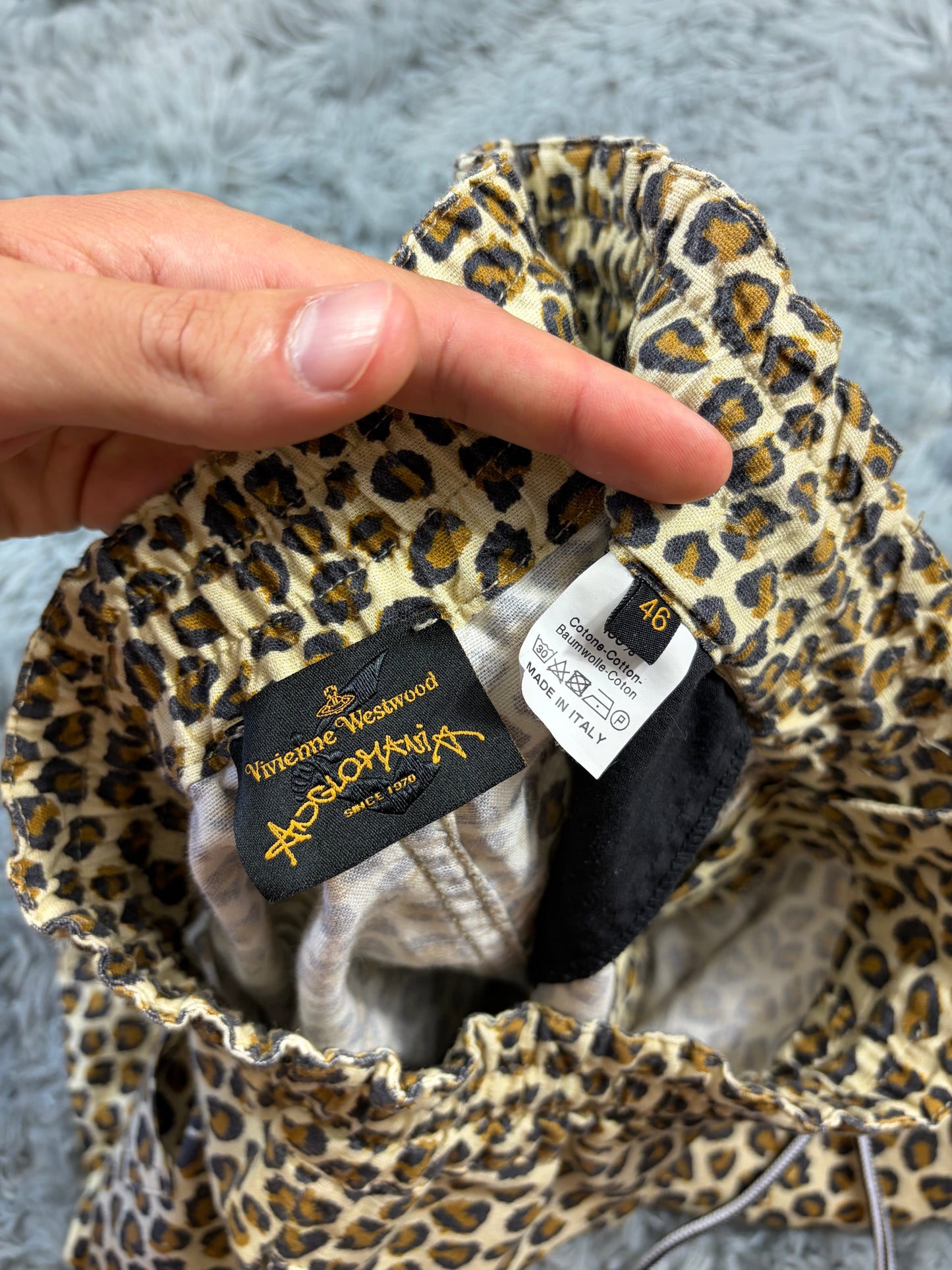 Vivienne Westwood 00’s Anglomania Leopard Print Baggy Shorts - M | O/S, Red