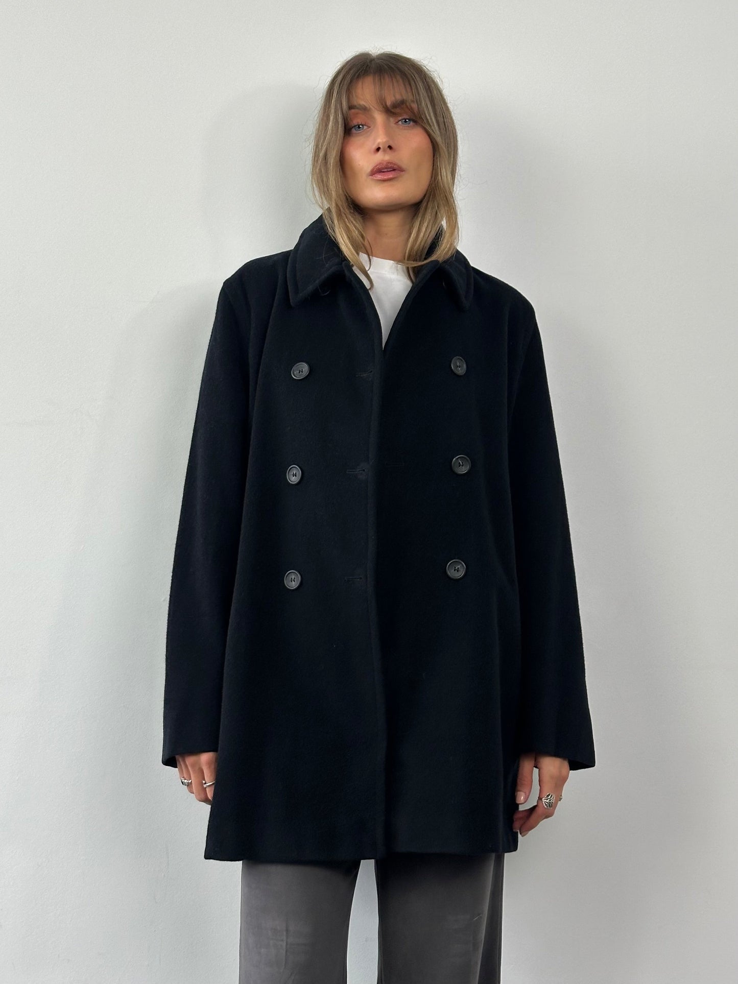 MAX&Co Pure Virgin Wool Double Breasted Coat - L