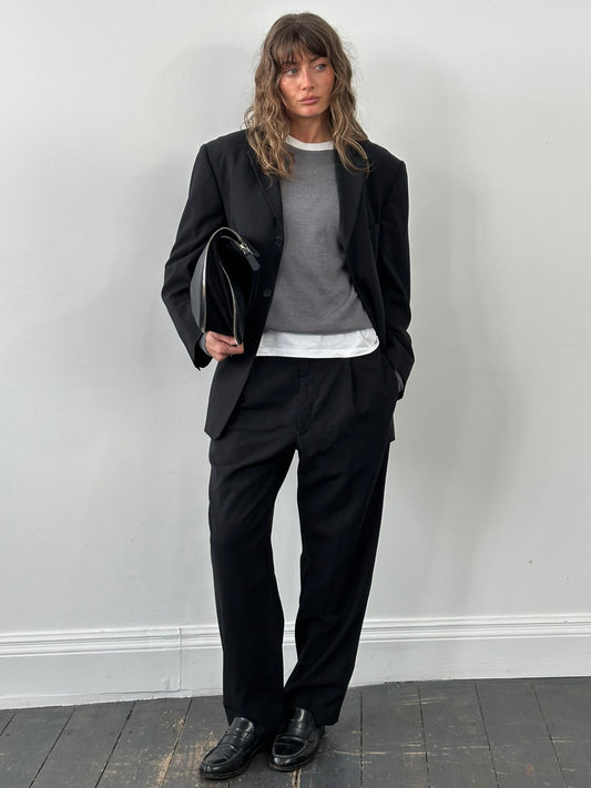 Balmain 1990s Pure Wool Single Breasted Suit - 42S/W34