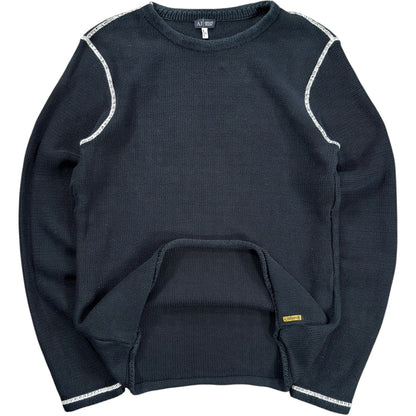 Armani Jeans 00’s Heavyweight Cotton Knit M | Medium, Black