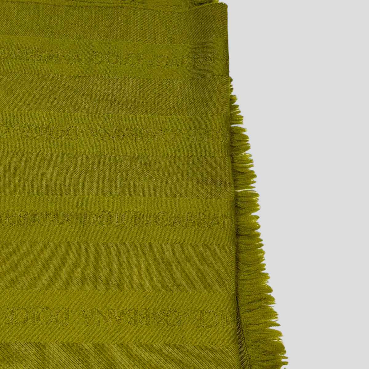D&G 90’s Monogram Wool Scarf | O/S, Green
