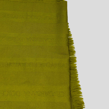 D&G 90’s Monogram Wool Scarf | O/S, Green