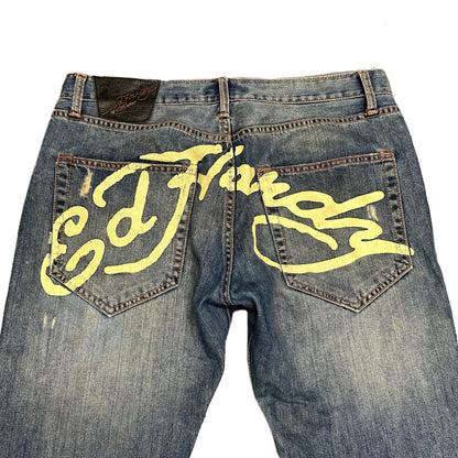 Ed Hardy Spellout Jeans ( W34 )