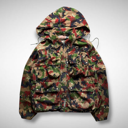 Swiss Army Camo Mesh Beekeeper Hood Jacket (90s)