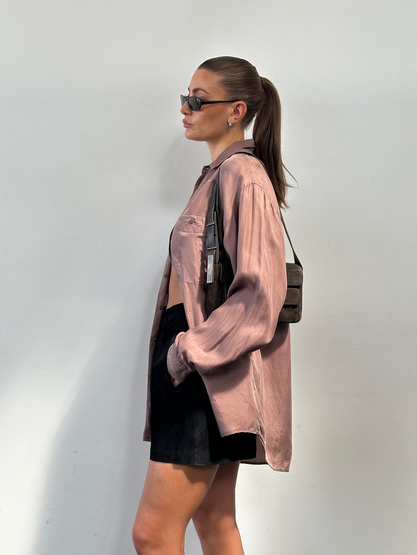 Vintage 90s Pure Silk Shirt - XL