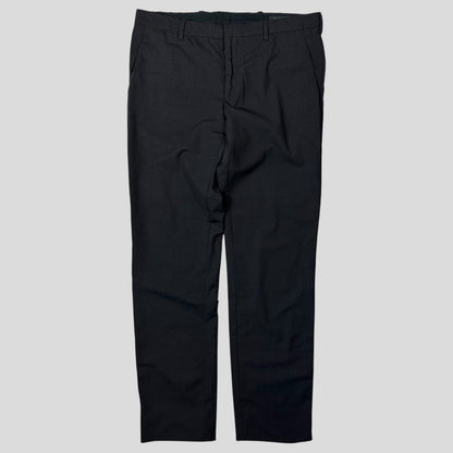 Prada 2016 Virgin Wool Grey Smart Trousers - IT50 (M/L) | Default Title, Grey