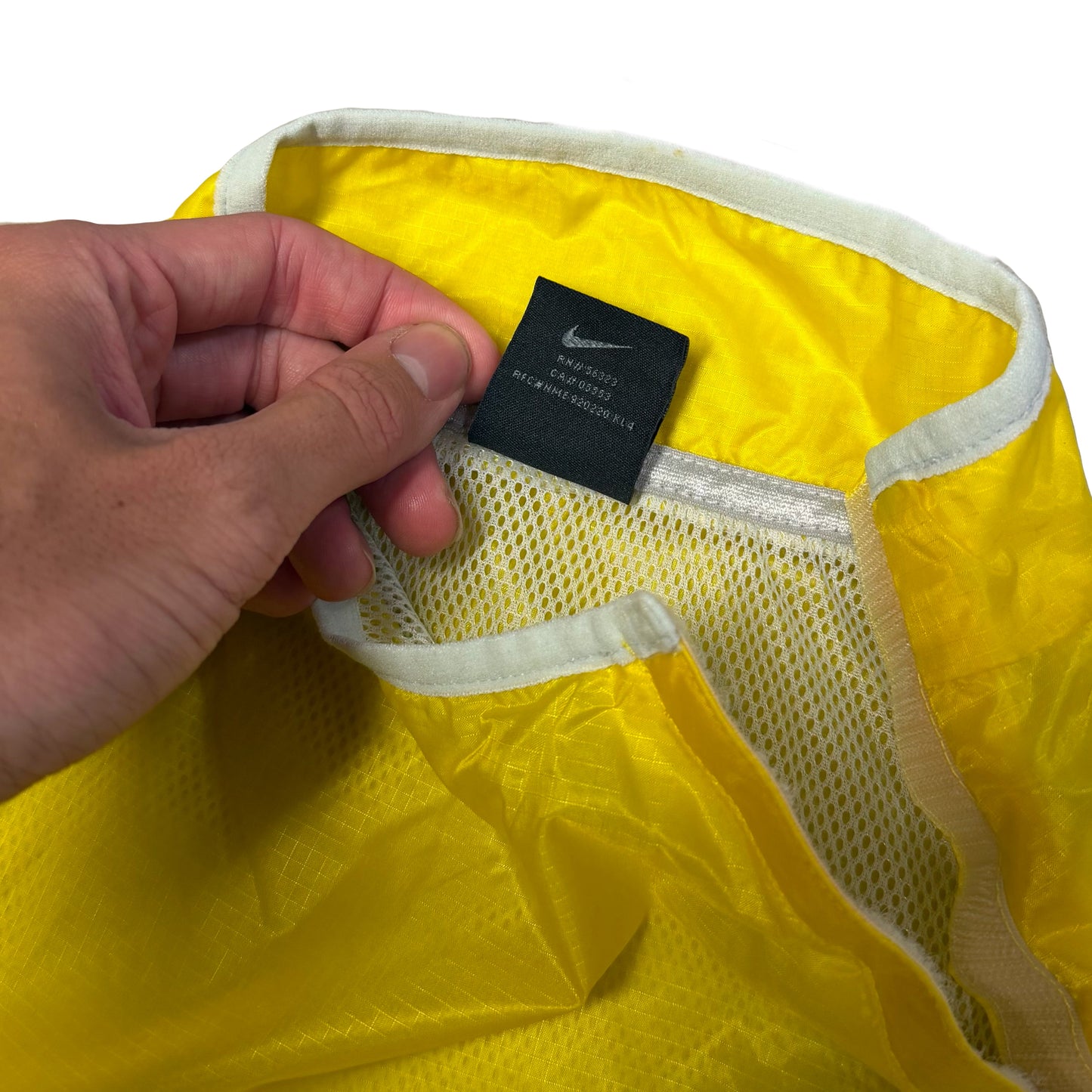 Nike Brazil 2002 Nylon Pullover Tracksuit Top In Yellow (S)