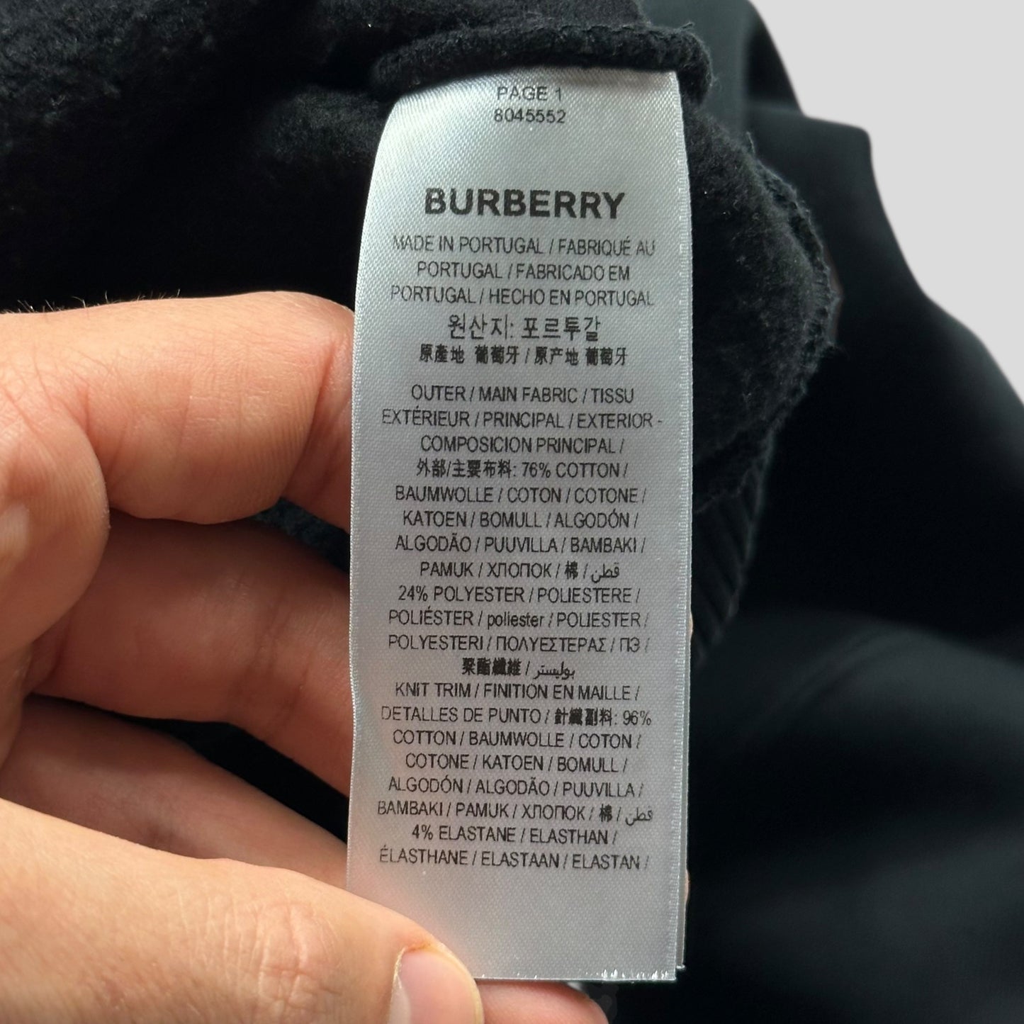 Burberry 2021 Horseferry Logo Heavyweight Conan Hoodie - M (L/XL)