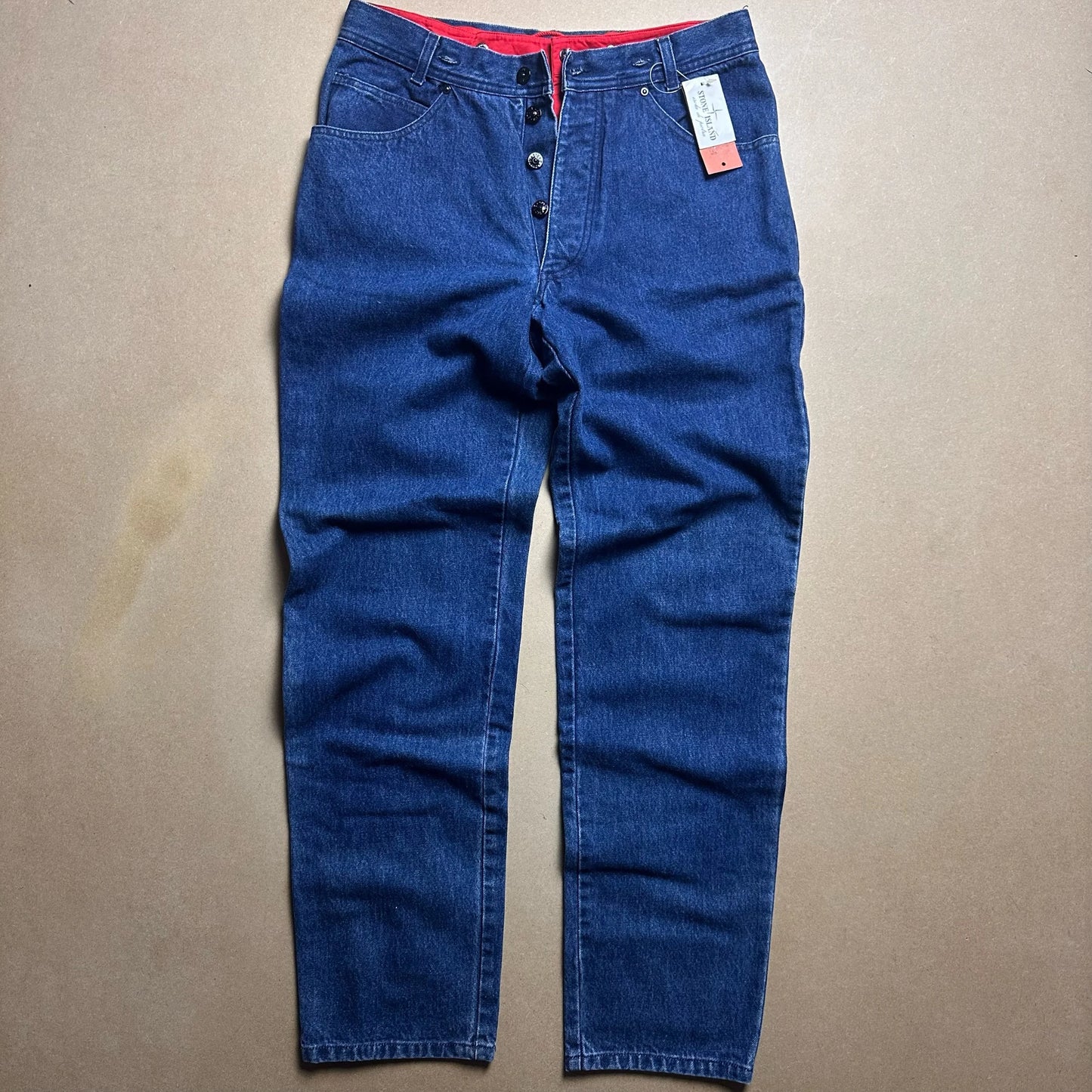 A/W 1988 Double Pant Square Patch Jeans