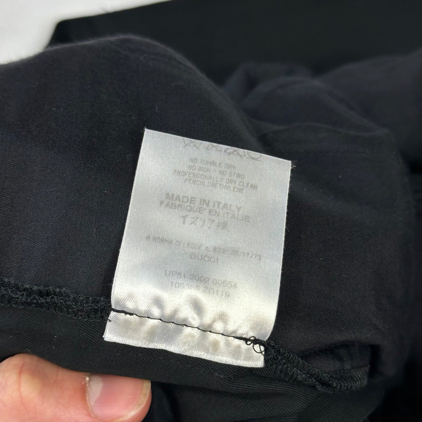 Gucci by Tom Ford 2002 Panelled Black Smart Trousers - IT40 | Default Title, Black