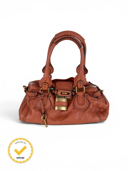 2006 Chloe Paddington Burnt Orange Leather Handbag | O/S, Gold