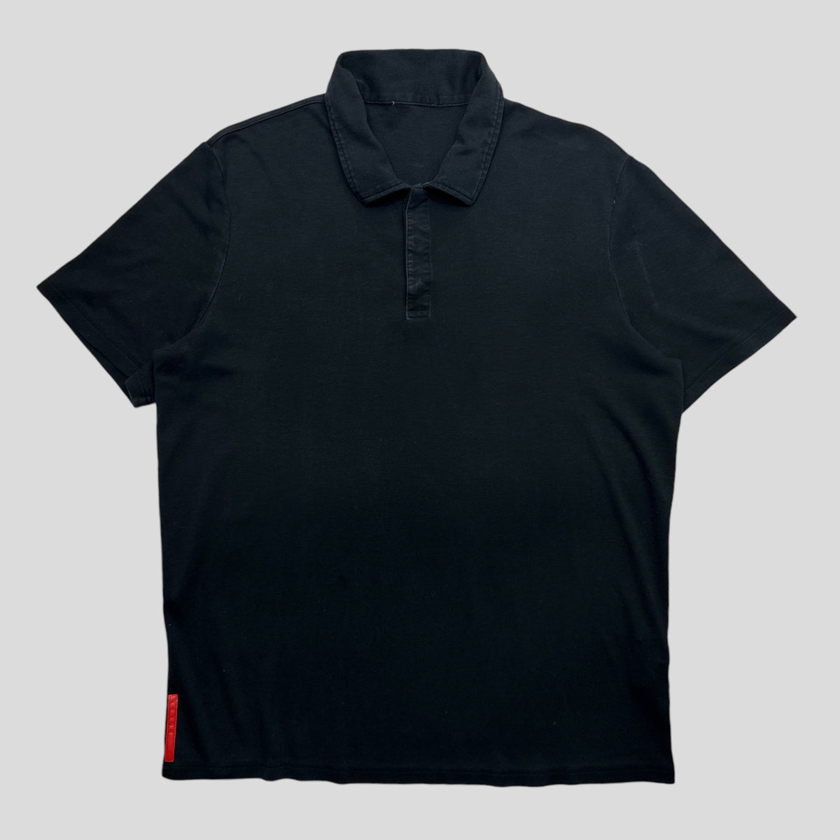 Prada Sport 2009 Nylon Collared Cotton Shirt - L | XL, Black