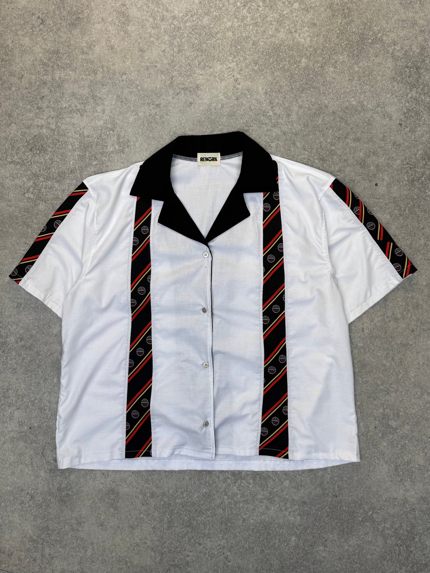 VT Rework: Guinness Tie Panelled Short Sleeves Shirt