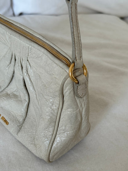 2010s Miu Miu Vitello Charm Mini Shoulder Bag | O/S, Gold
