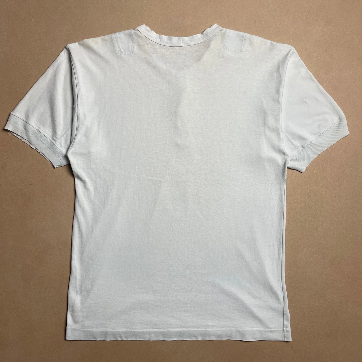 S/S 1989 Marina Rubber Buttonhole Cotton Henley Shirt