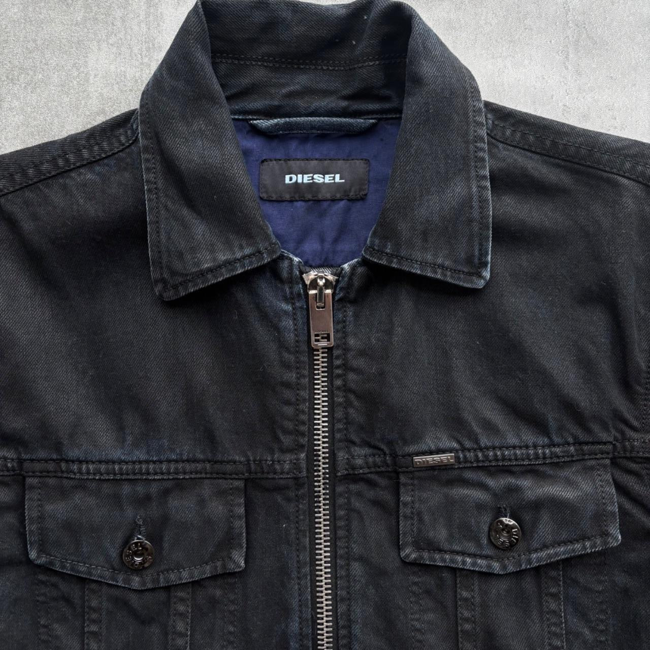 DIESEL FADED WAXED JACKET | O/S, Faded Black