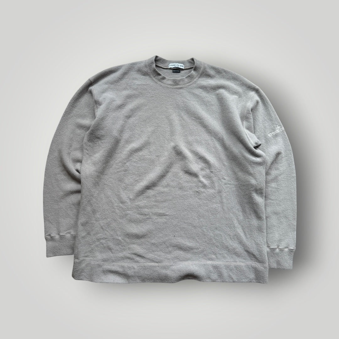 Stone Island AW/04 Wool Arm Spellout Knit 3XL