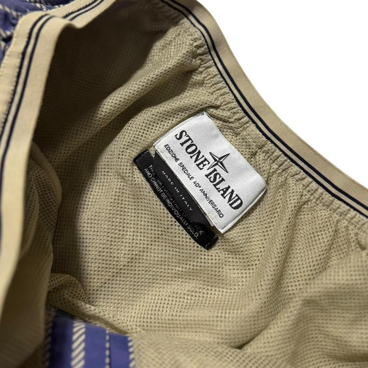 Stone Island 40th Anniversary Striped Shorts