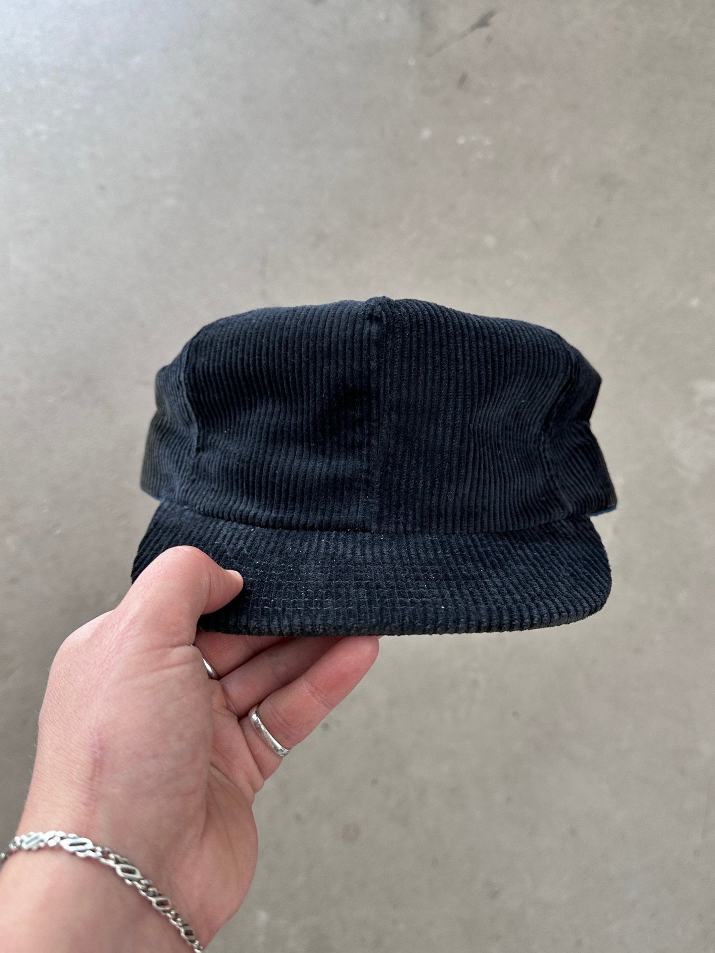 1990’s Cord Trucker Cap | O/S, Black