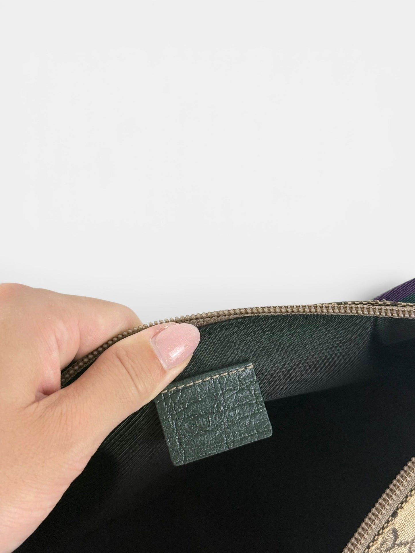 2000s Gucci GG Monogram Pochette Boat Bag | O/S, Multicoloured