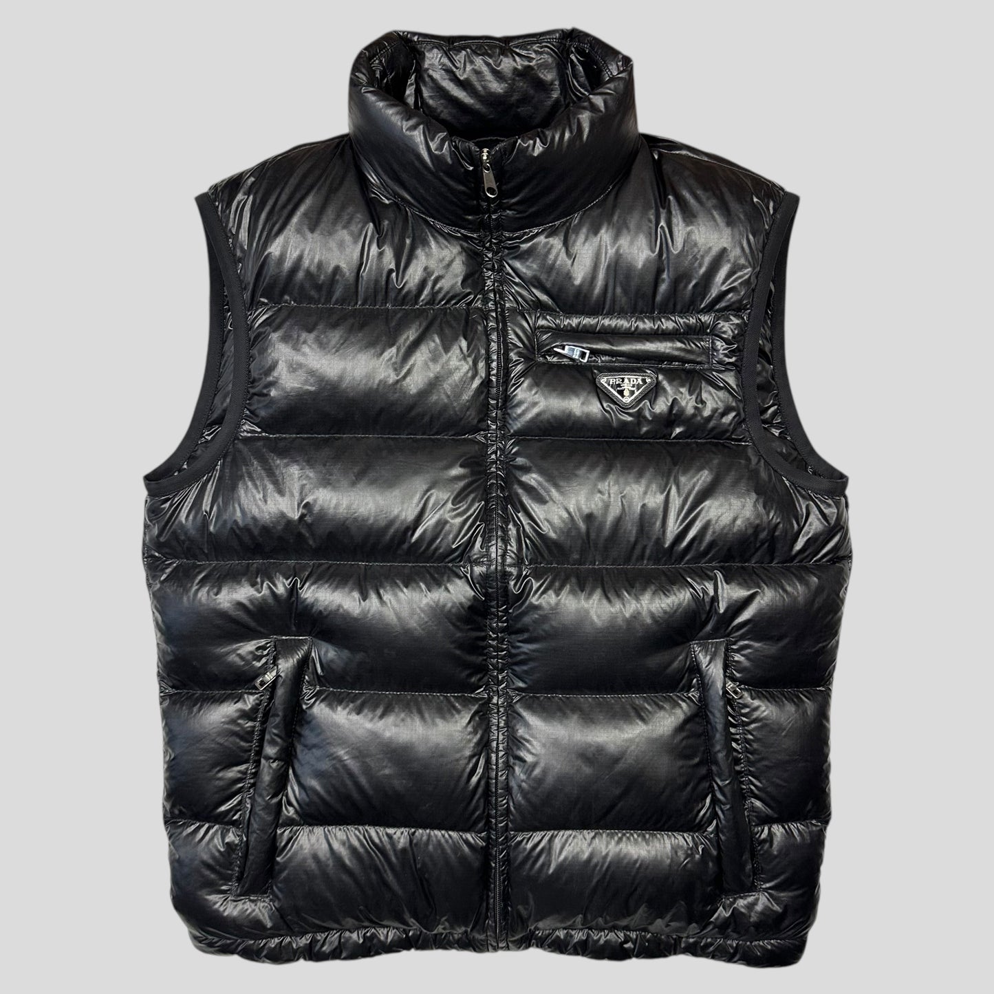 Prada Milano 2016 Nylon Ripstop Goose Down Puffer Gilet - IT48 (M)
