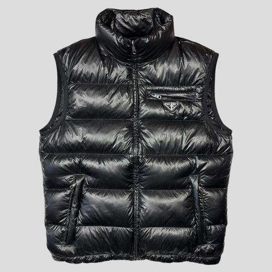 Prada Milano 2016 Nylon Ripstop Goose Down Puffer Gilet - IT48 (M)