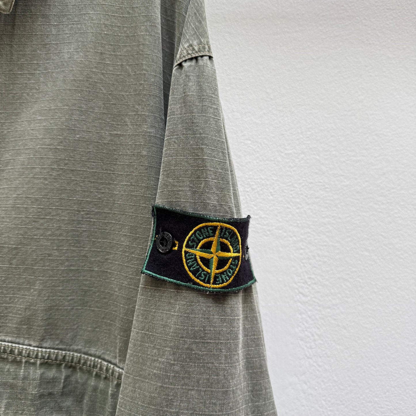 1987 Stone Island Denim Ripstop Jacket (M) | Medium, Red