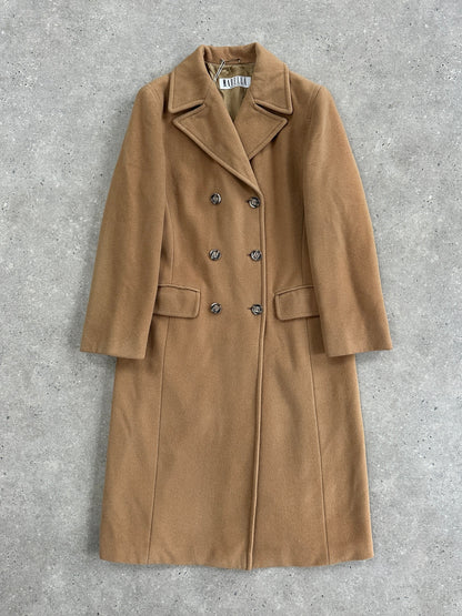 Marella 1990s Virgin Wool Double Breasted Coat - M