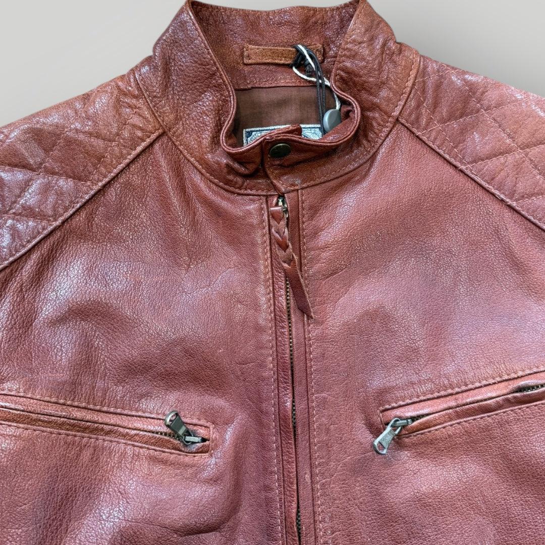 C.P. Company 100% Leather Biker Jacket 50