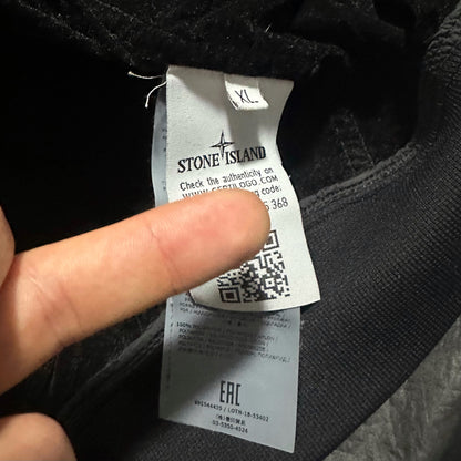 Stone Island Lamy Flock Zip Up Velour Inside Jacket