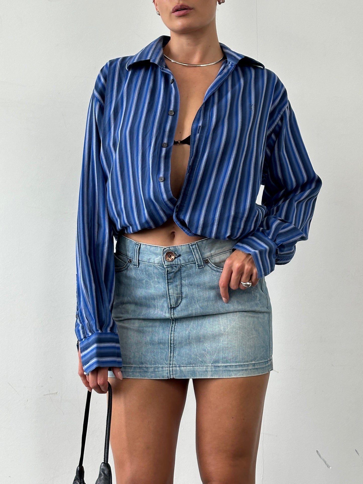 Miss Sixty 2000s Denim Mini Skirt - W30