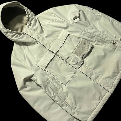 CP Company Cream Fleece Lined Heavyweight Dynatec Metropolis Jacket