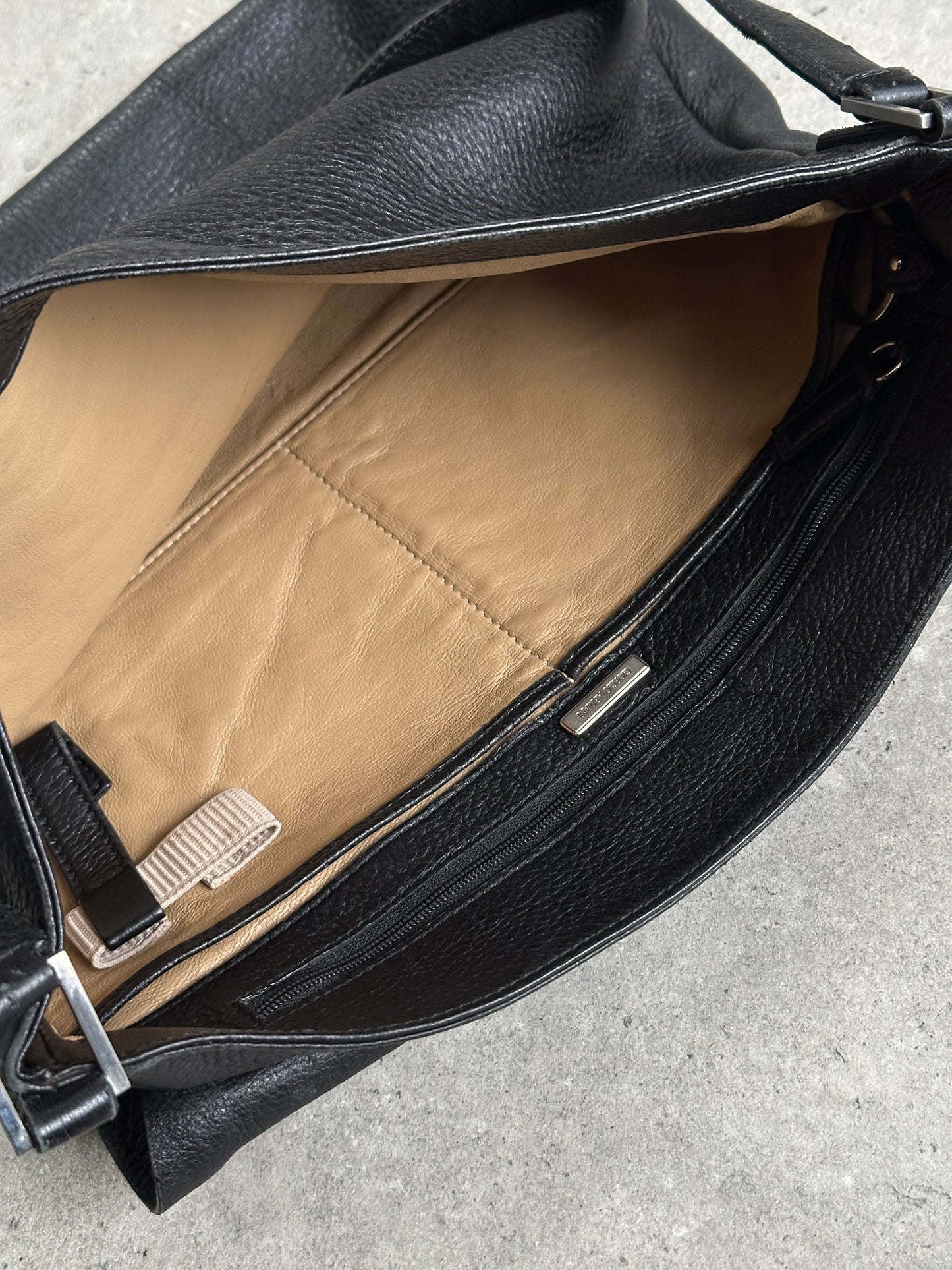 Giorgio Armani 2000s Leather Crossbody Bag