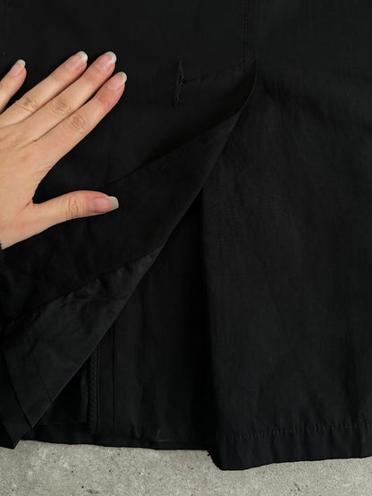 Vintage 2000s Contrast Collar Trench Coat - XL